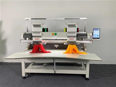 Yunfu 2 Head 500*800mm Комерсиална машина за бродерия за търговско оборудване